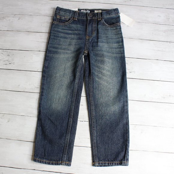 Oshkosh B'gosh Boy Blue Jeans Size 10 Straight - Picture 1 of 3